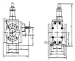 YCB圆弧齿轮泵的安装尺寸-猫先生·(中国)官方网站的安装尺寸-YCB圆弧泵的安装尺寸